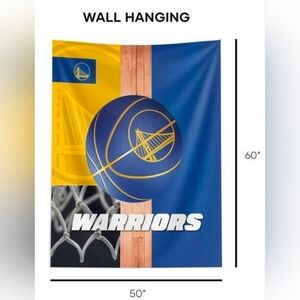 NBA Golden State Warriors Powerball Printed Wall Hanging 50x60